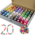 63 Colors Polyester Embroidery Machine Thread + 20 Thread Holder Kit N7456