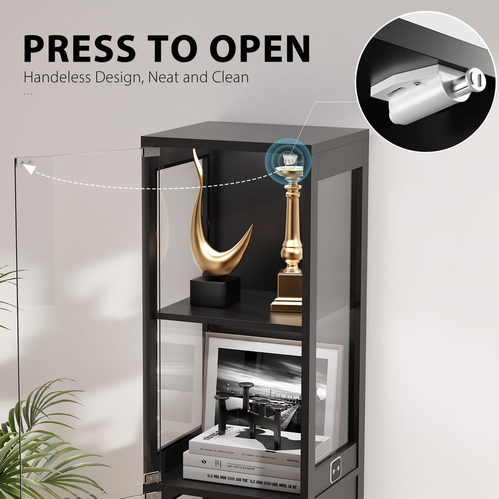 Black Glass Display Cabinet X300040