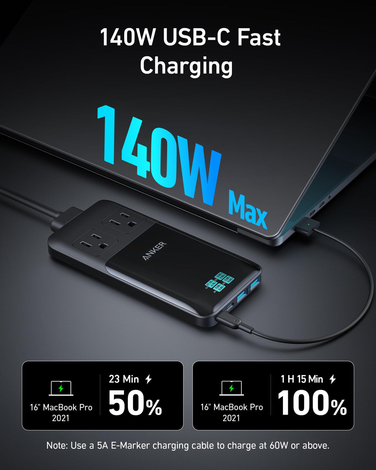 140W 6-in-1 Charging Station A9648