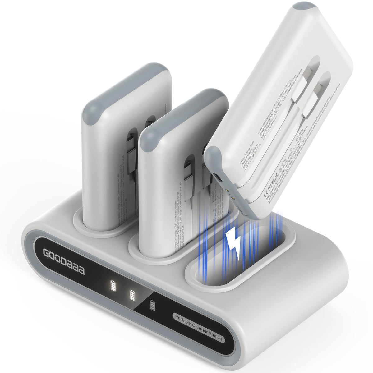 Portable Charger 3-Pack 10000mAh Power Bank Z7685
