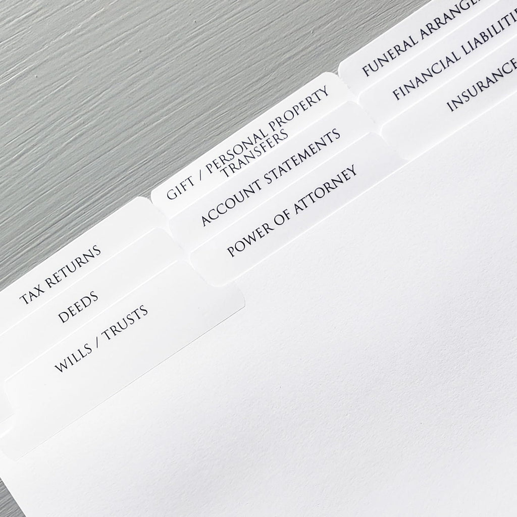 Index TAB DIVIDERS Sets of 12 H8361