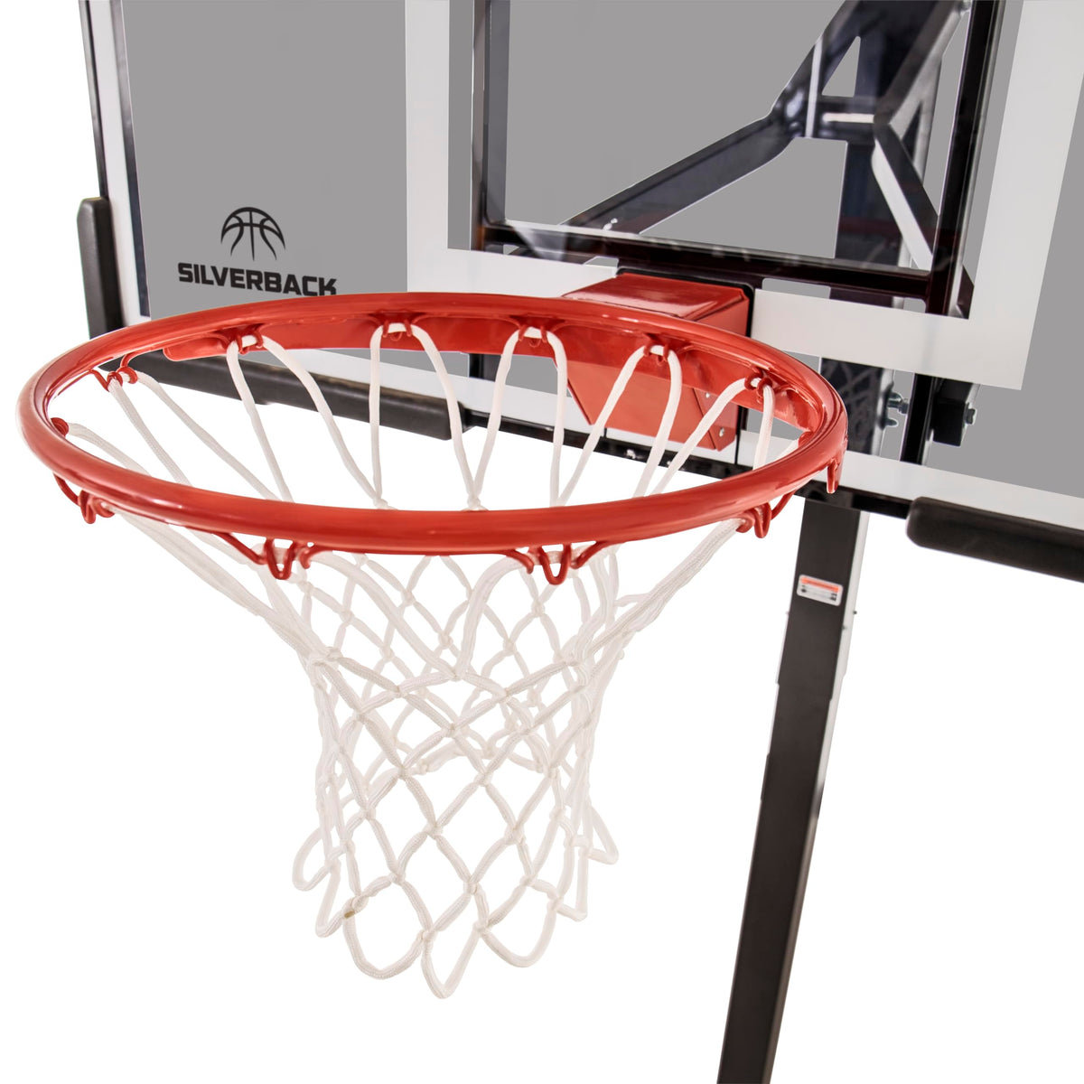 Height Adjustable In-Ground Basketball Hoop with Tempered Glass Backboard X6917