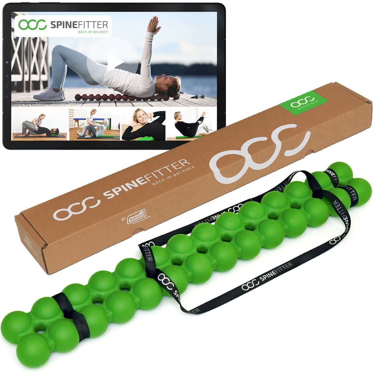 Green Back Massager for Pilates and Yoga Z89876