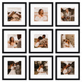 Black 12x12 Picture Frame Set of 9 D14361
