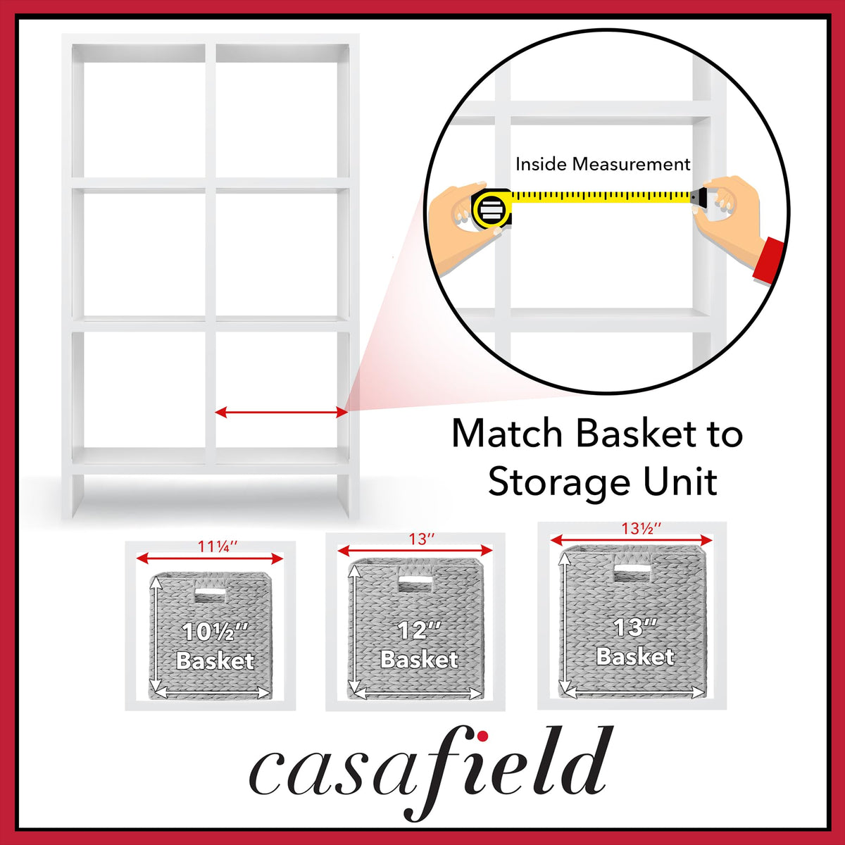 12" x 12" Water Hyacinth Storage Baskets, Set of 6 Collapsible Cube Organizers P377233