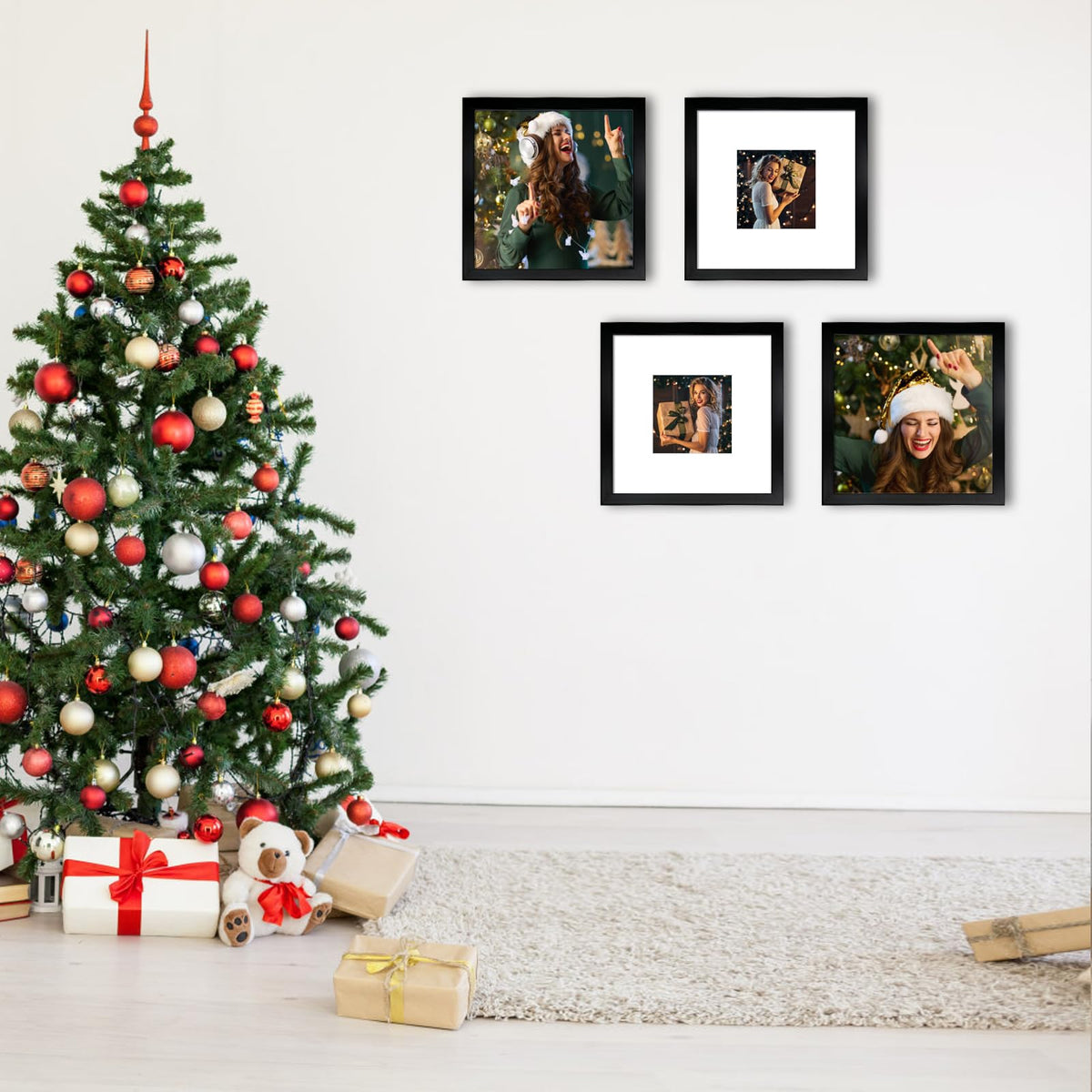 Black 12x12 Picture Frame Set of 9 D14361