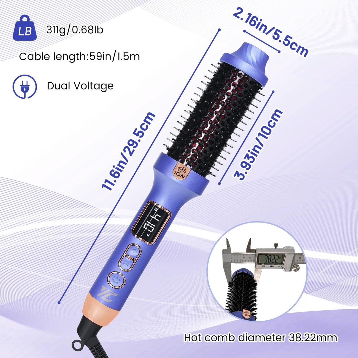 1.5 Inch Heated Round Brush Y676263