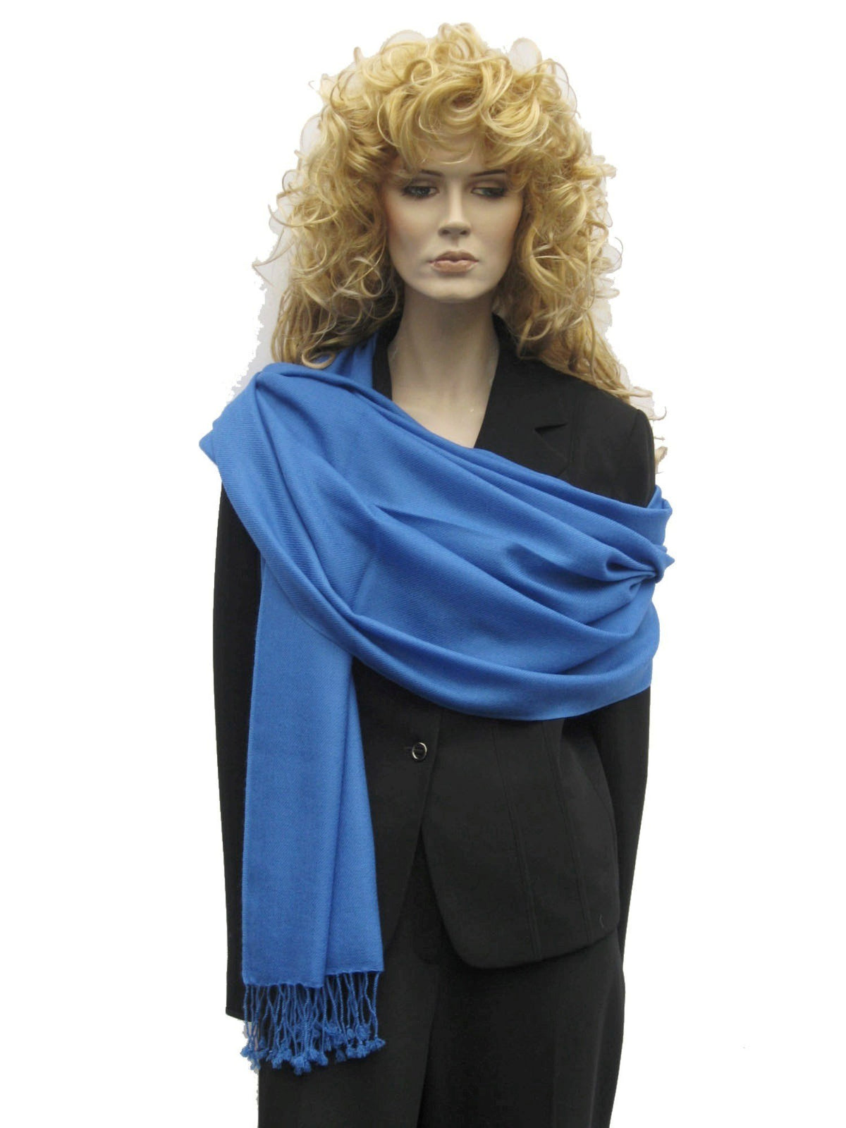 Large Royal Blue Pashmina Shawl D224344