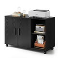 Black Rolling Office File Cabinet Q665326