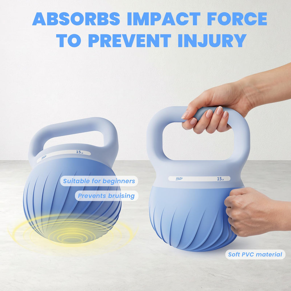 Soft Kettlebell 5/10/15 LBS Anti-Slip Wide-Grip Handle N231