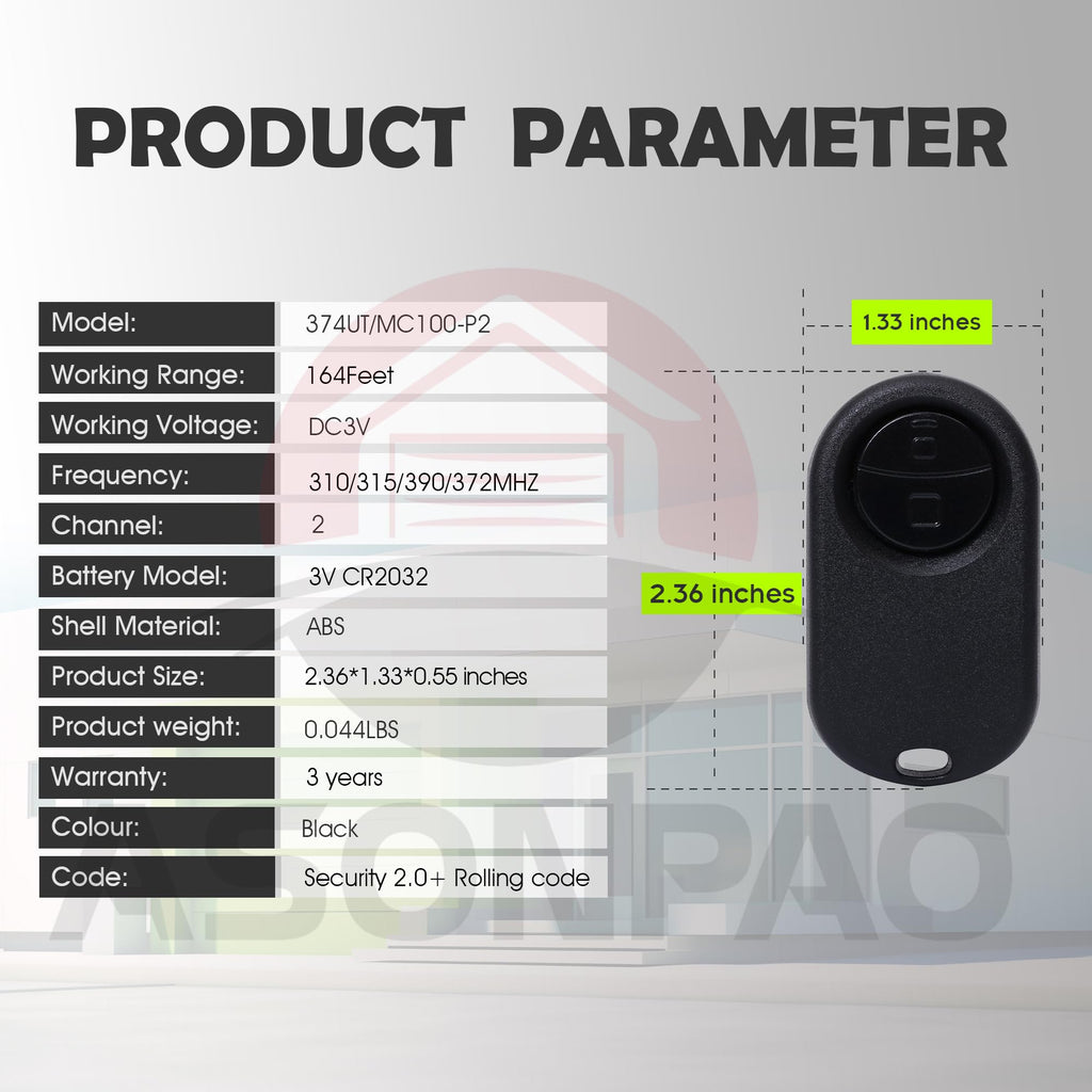 Universal Garage Door Opener Remote Pack of 4 G27708