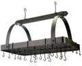 Hanging Pot Rack with Grid & 24 Hooks Q36898