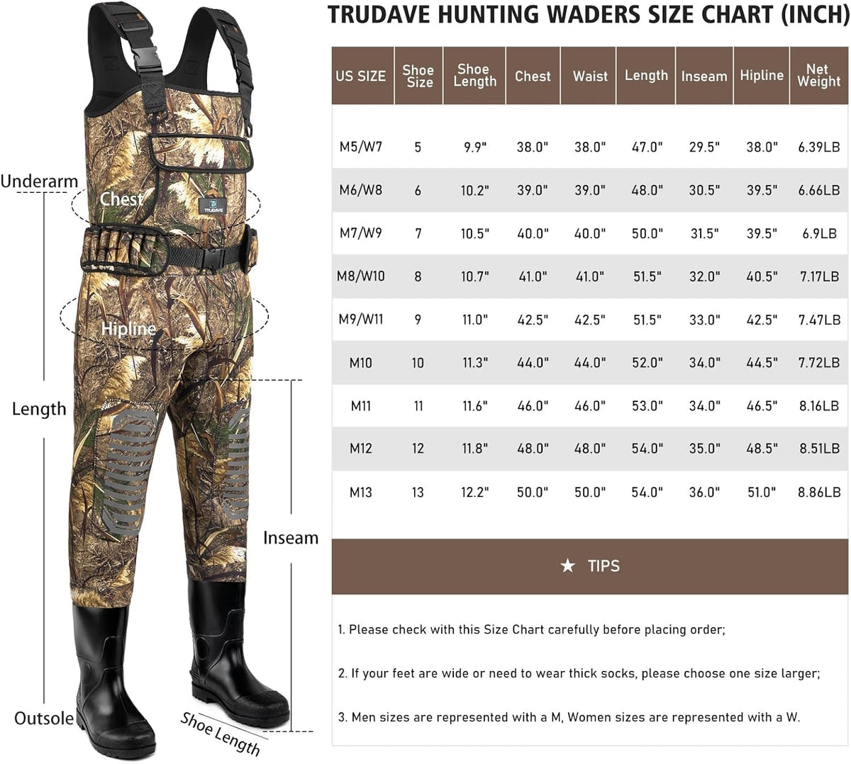Waterproof Neoprene Chest Waders with Boots N176