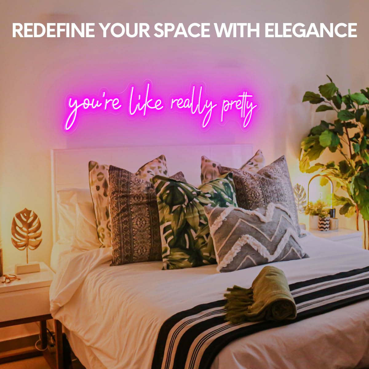 32x7 Inch Neon Signs for Wall Decor Q897086