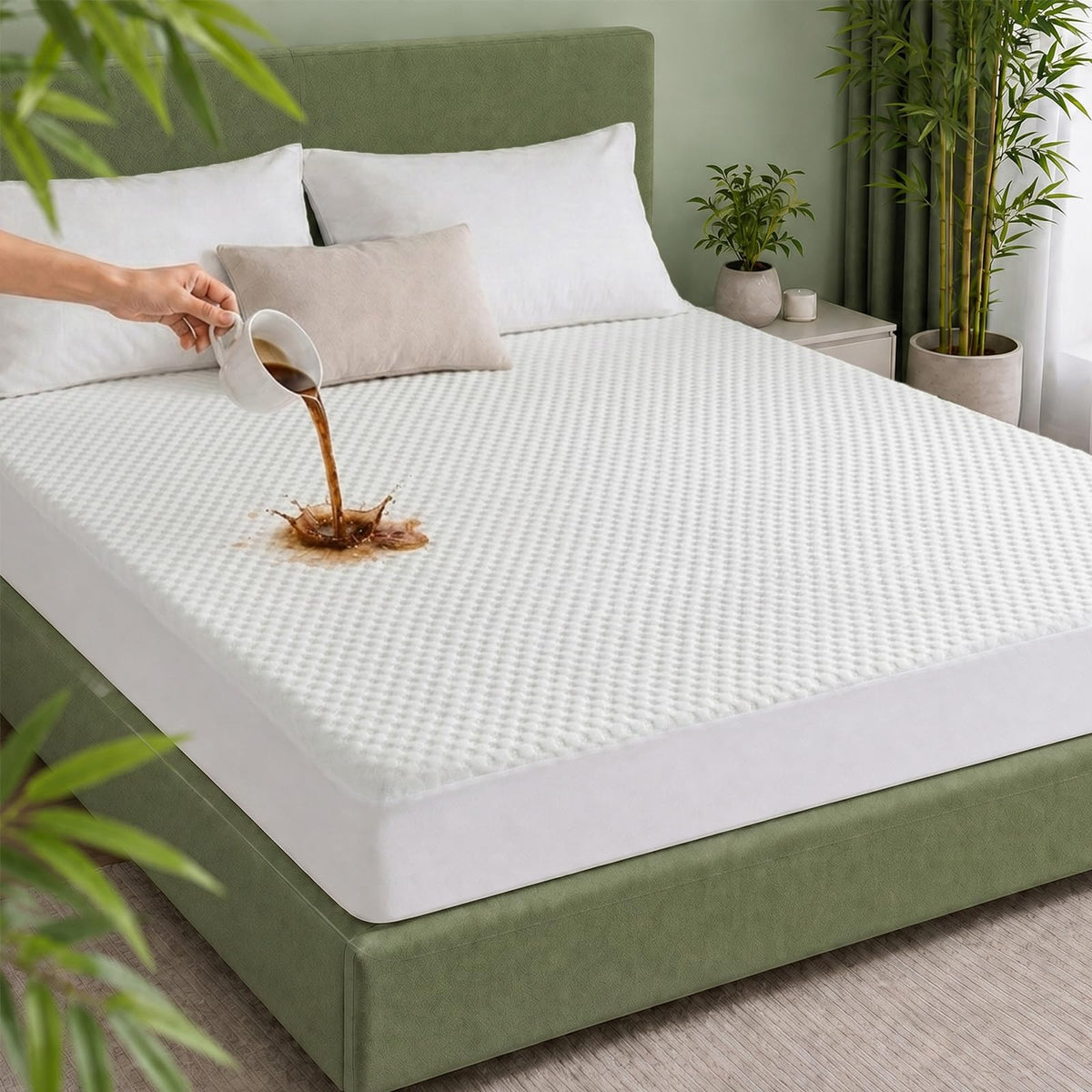 Queen Waterproof Cooling Mattress Protector N822