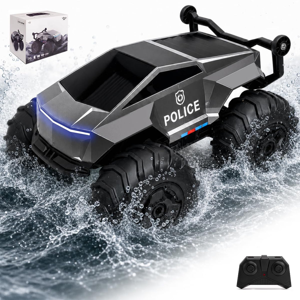 1:16 Amphibious 4WD Waterproof RC Truck with 2 Rechargeable Batteries H155