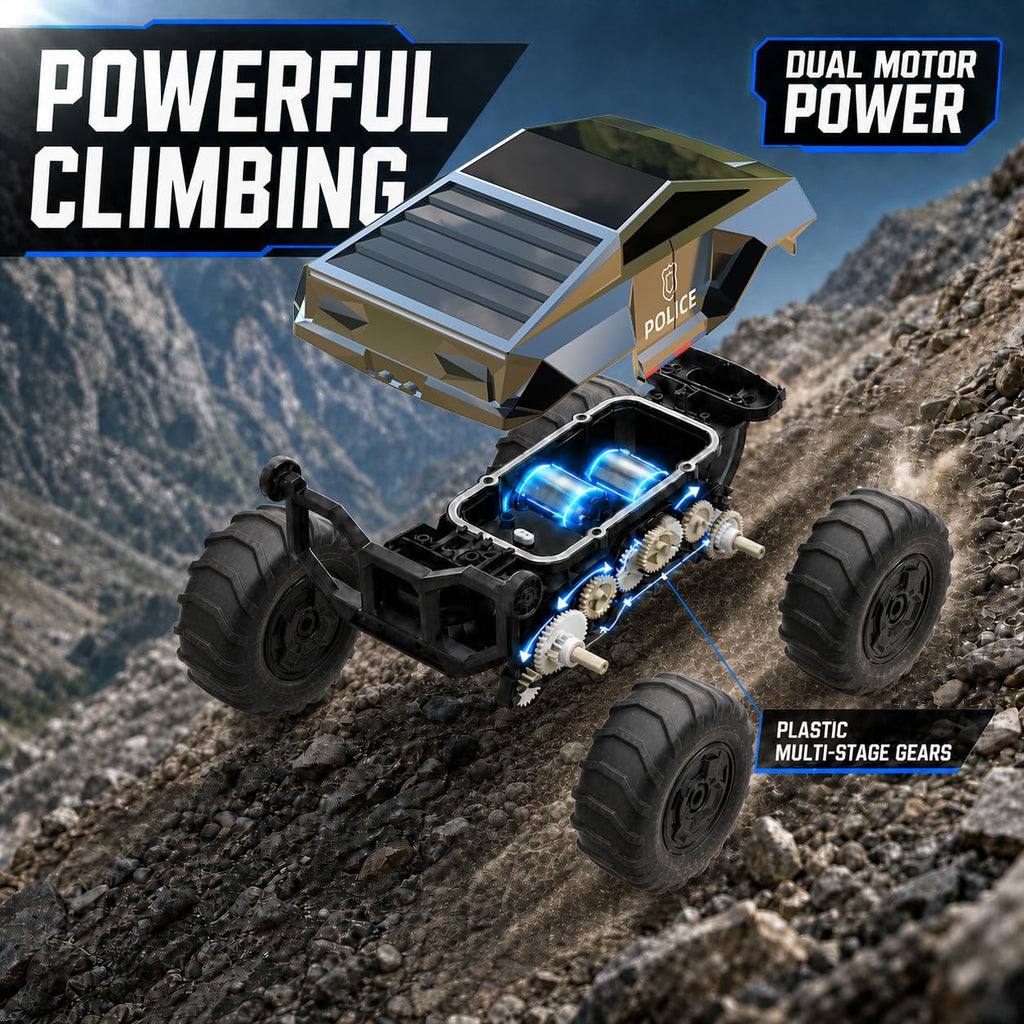 1:16 Amphibious 4WD Waterproof RC Truck with 2 Rechargeable Batteries H155