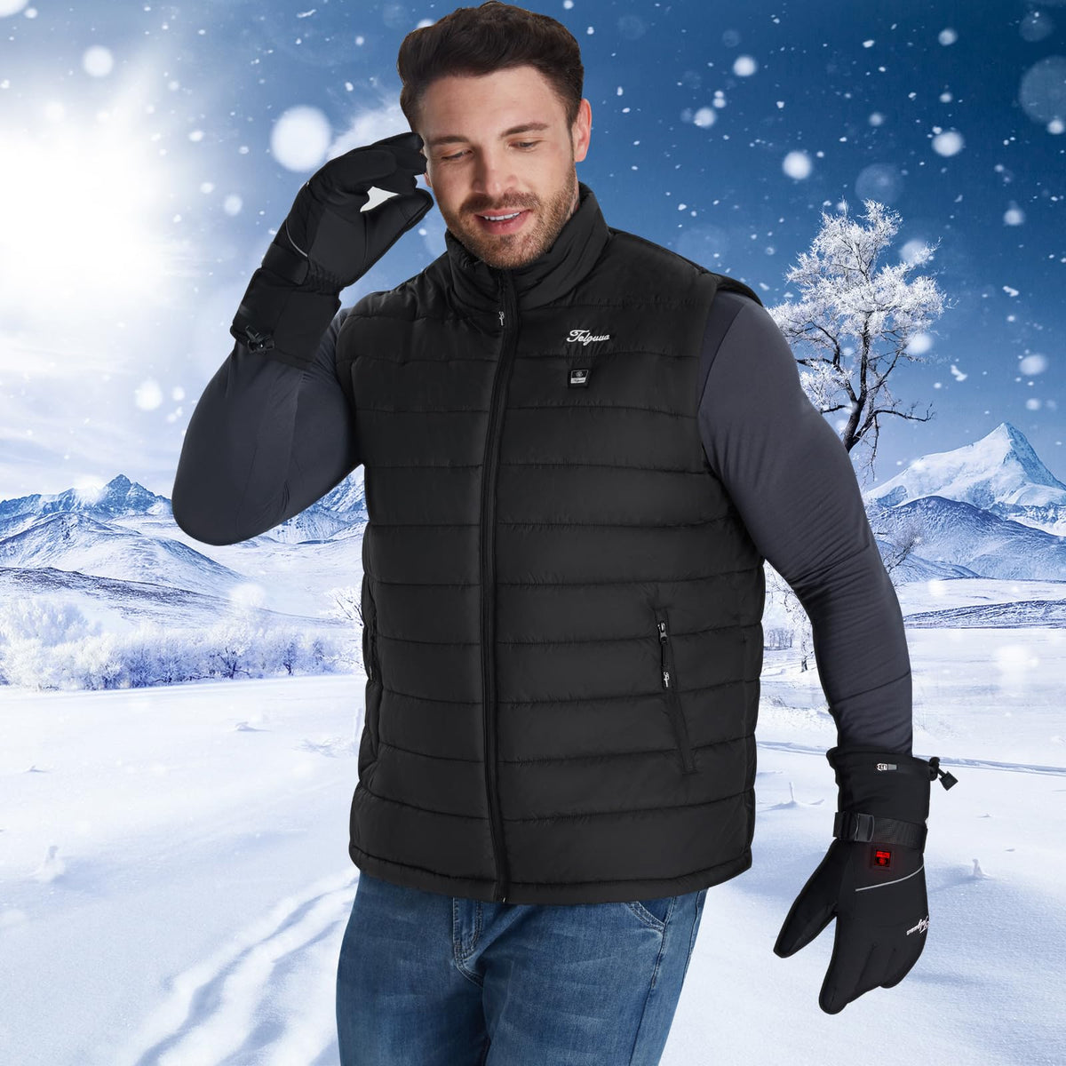 Heated Vest for Men with Battery Pack C960