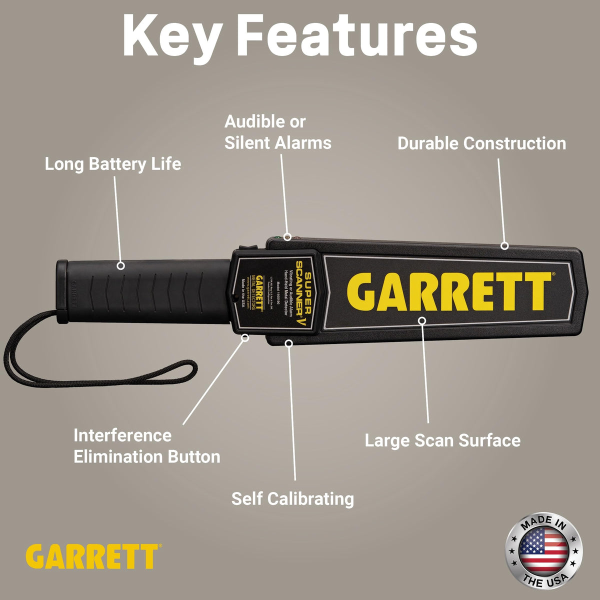 Handheld Security Metal Detector Wand E94552