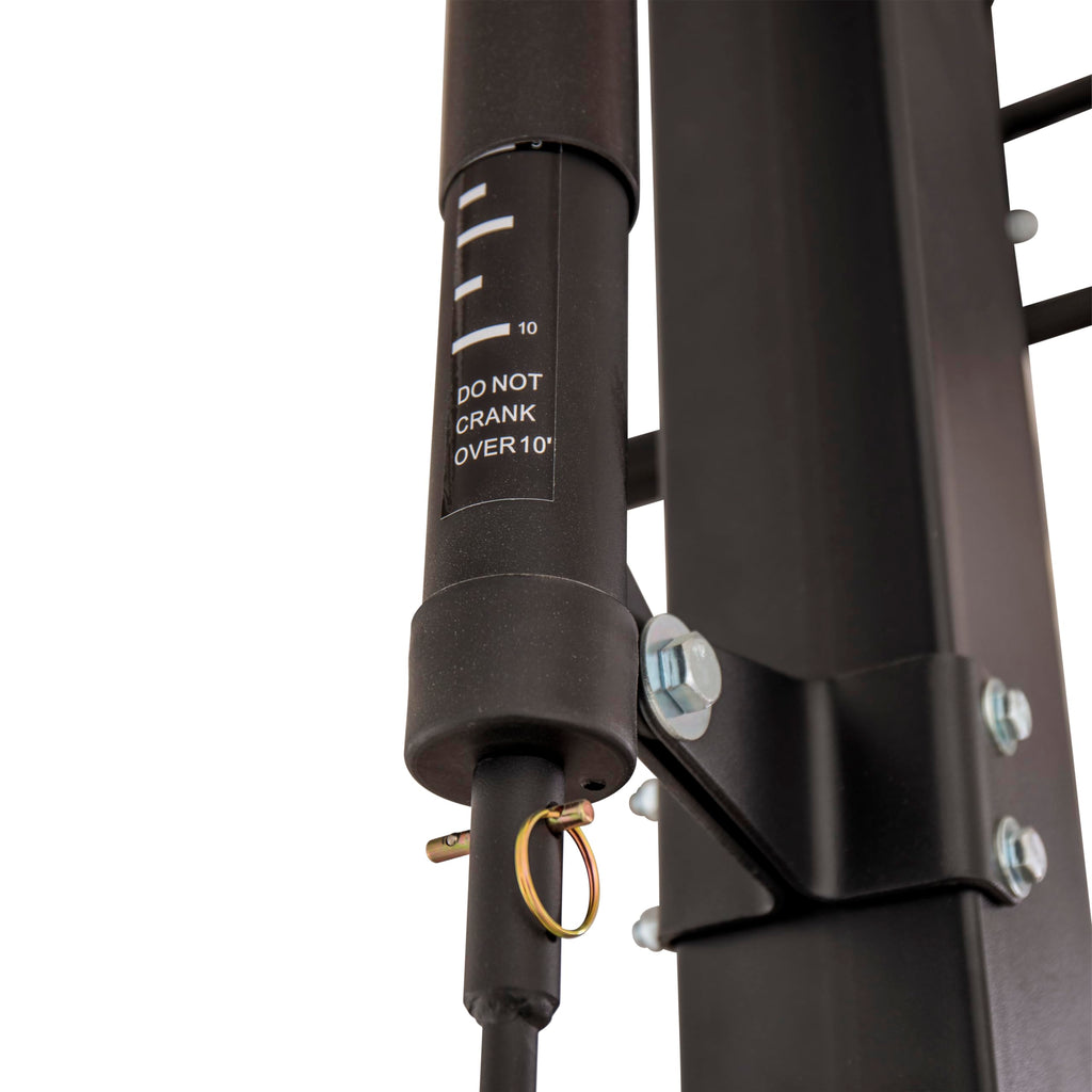 Height Adjustable In-Ground Basketball Hoop with Tempered Glass Backboard X6917