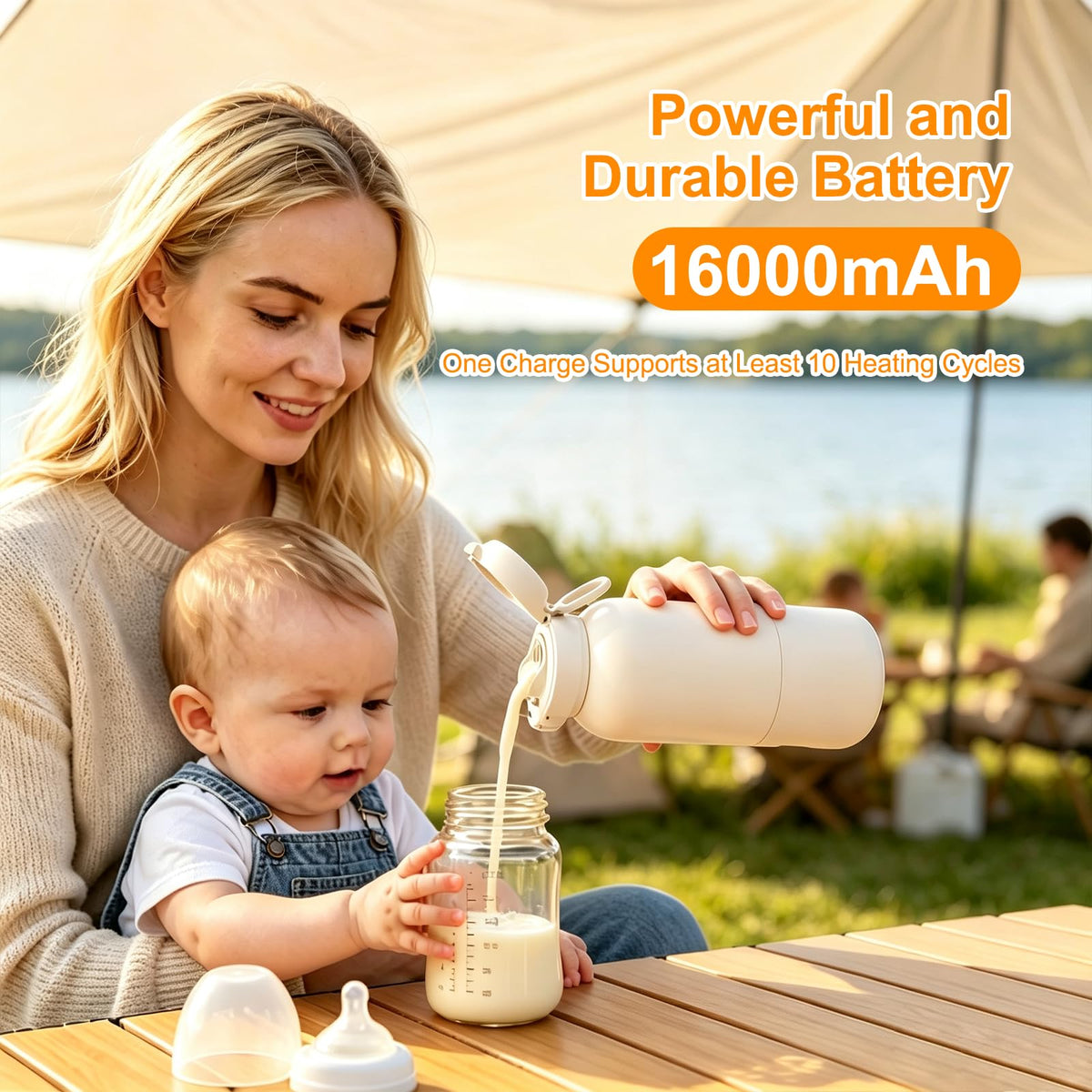Portable Bottle Warmer 17OZ /500ml White S359
