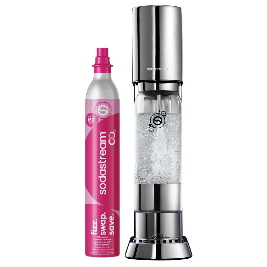 Stainless Steel Sparkling Water Maker with 60L CO2 Cylinder and Bottle I196194