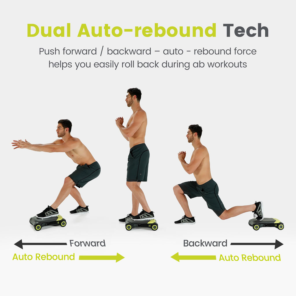 Ab Roller Board with 4 Wheels and Knee Pad D849