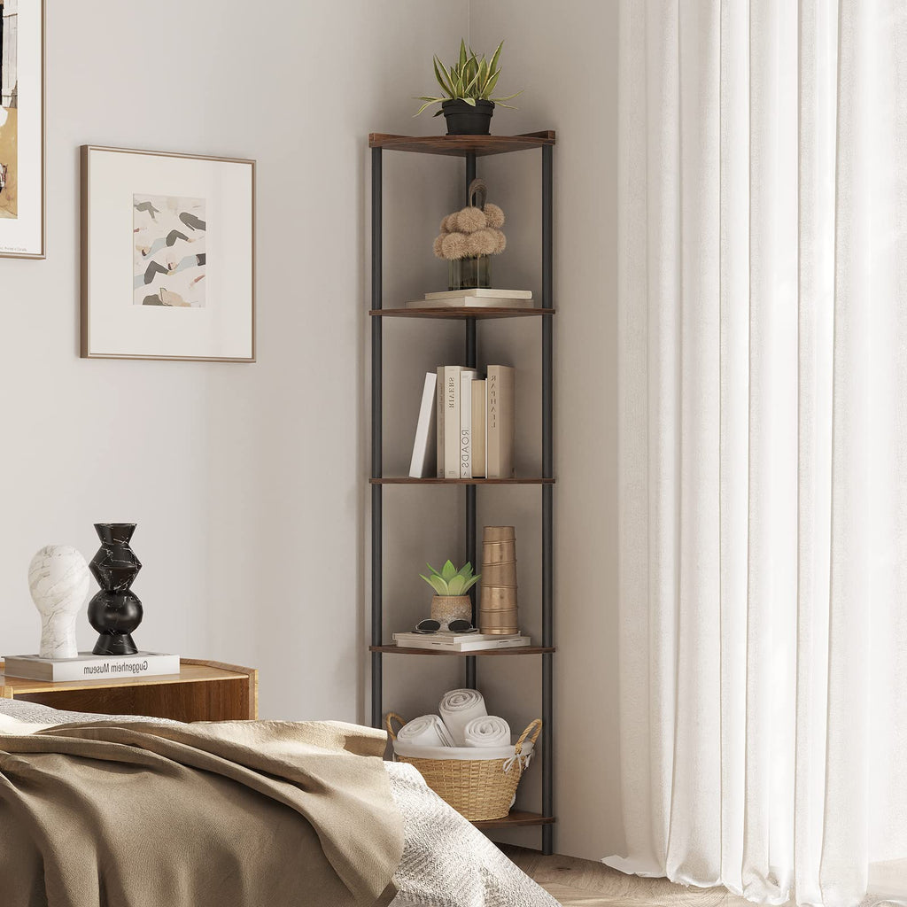 5 Tier 65" Tall Corner Shelf Z23965