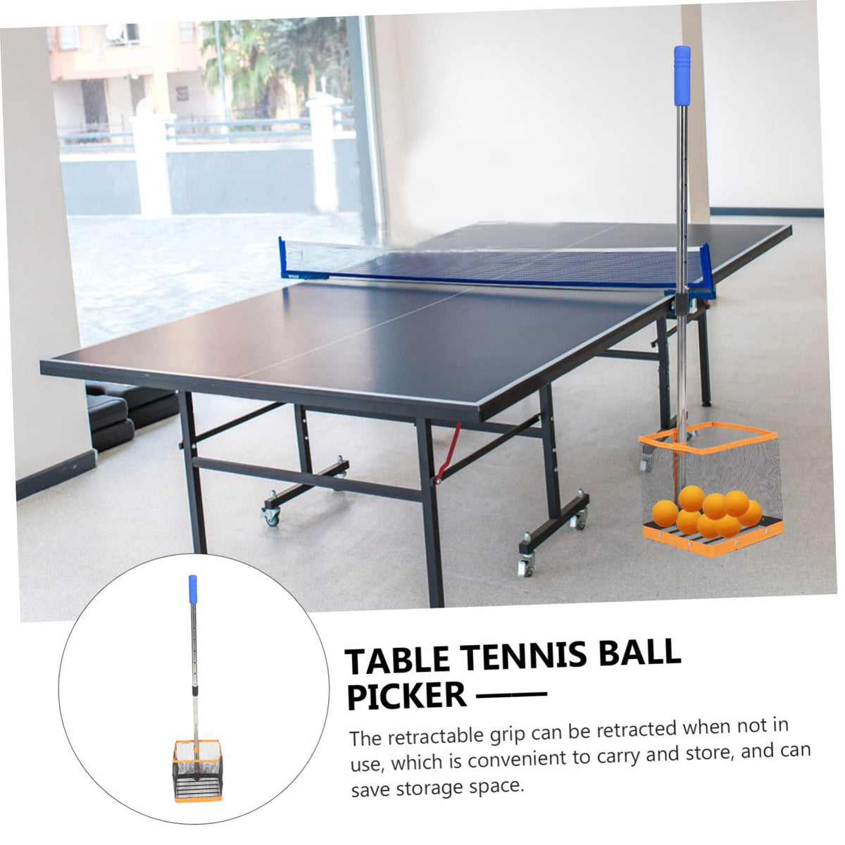 Table Tennis Ball Picker with Telescopic Handle O65915