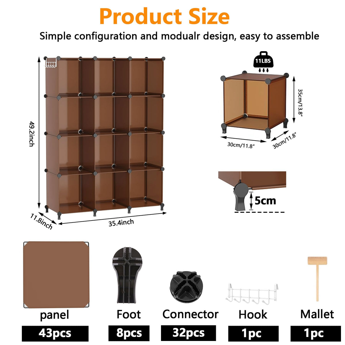 12 Cube Storage Organizer L8226