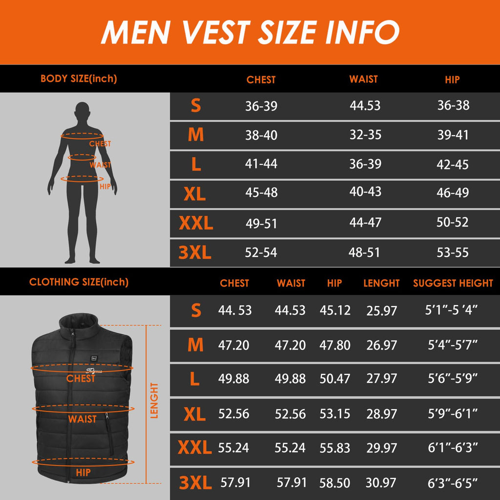 Heated Vest for Men with Battery Pack C960