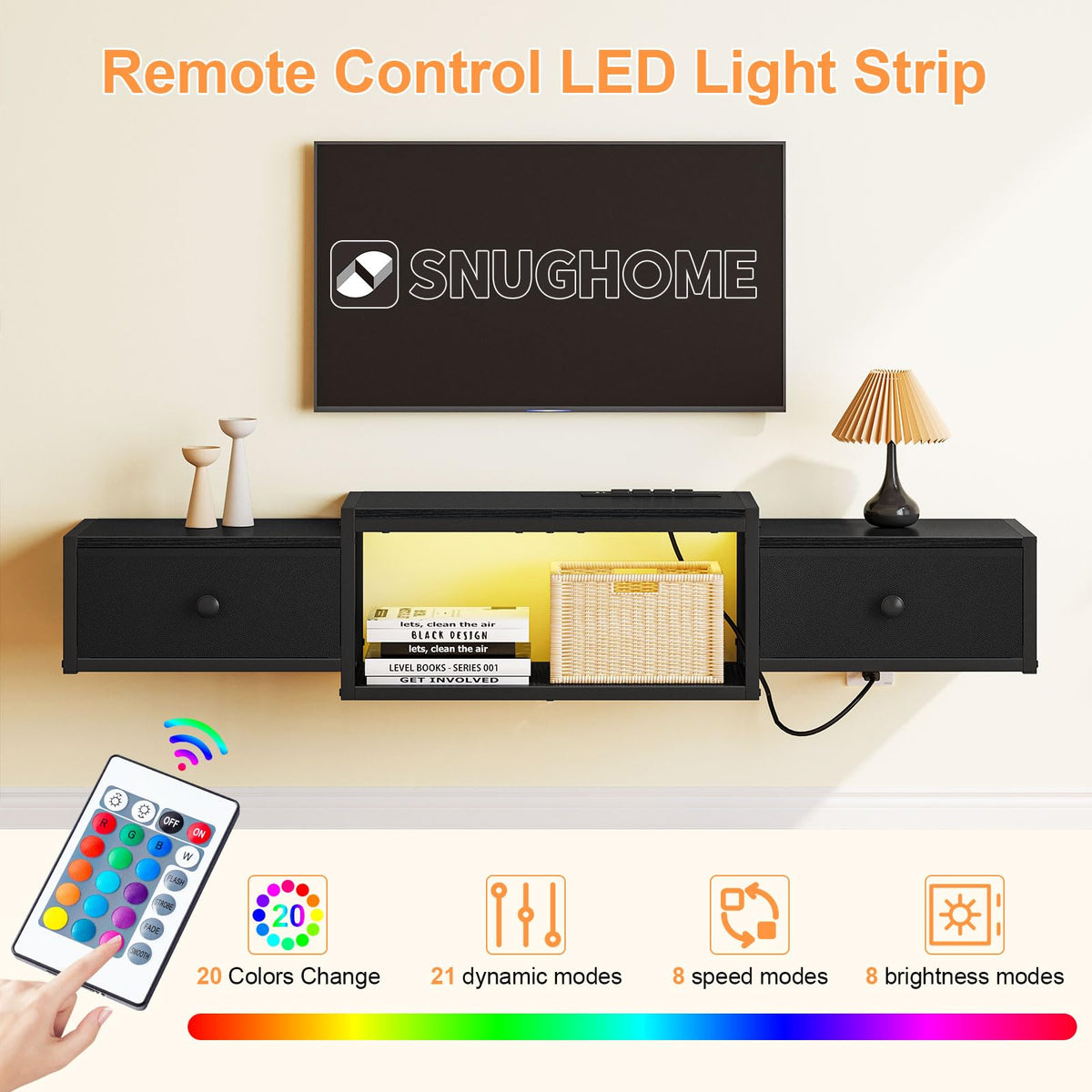 Floating TV Stand for TVs up to 60" B85131