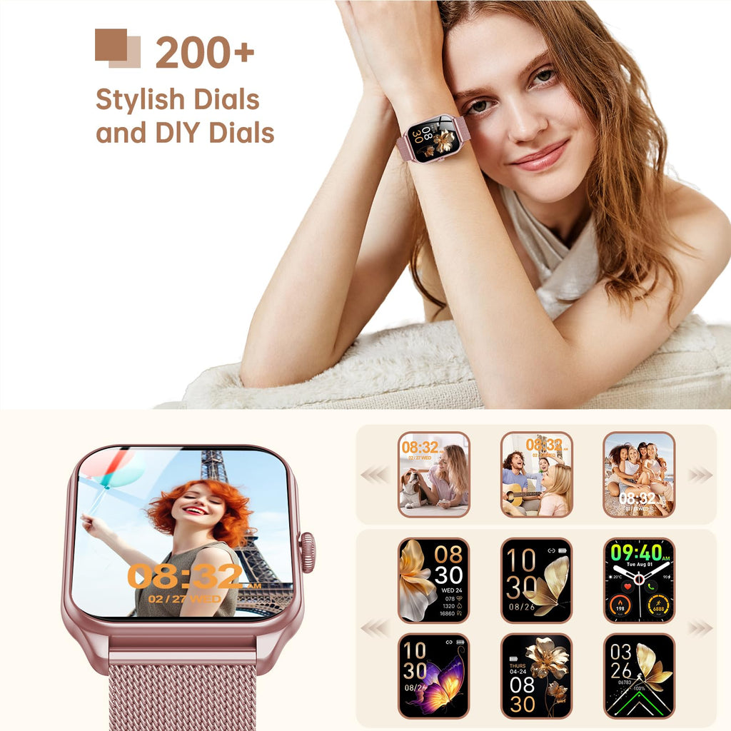 1.83" HD Waterproof Fitness Watch with Heart Rate and Sleep Monitor P73464