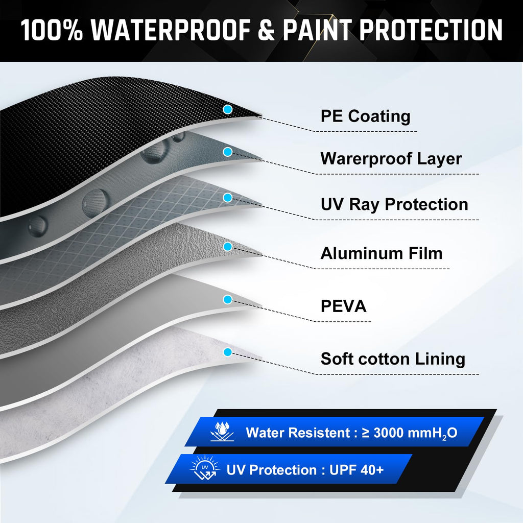 Heavy Duty Car Cover Waterproof All Weather P401469