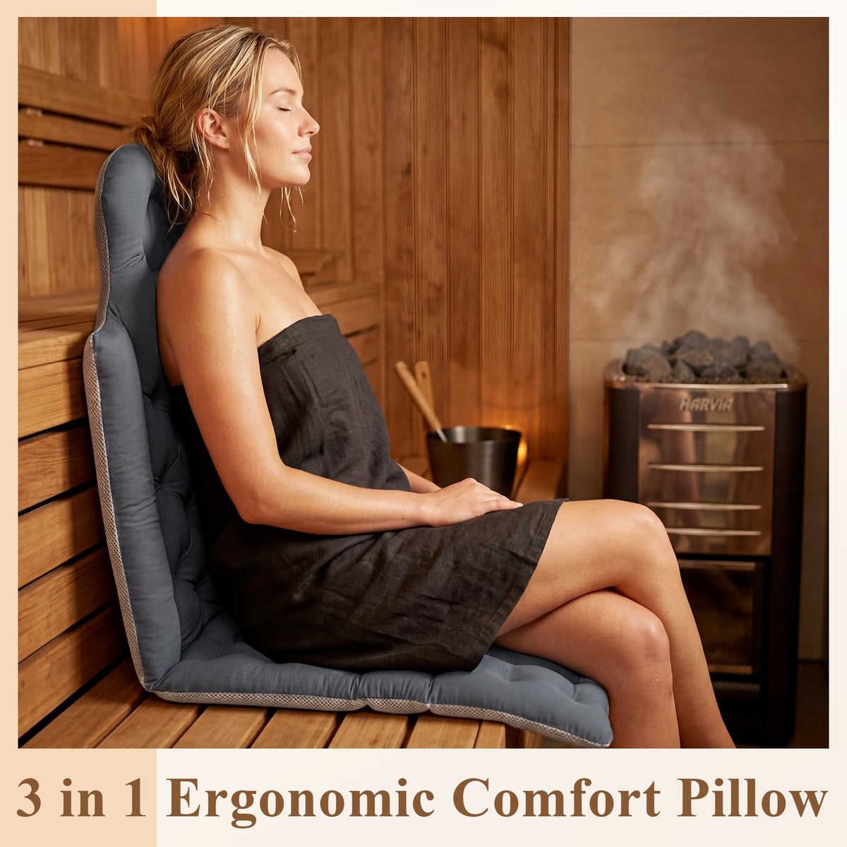 Waterproof High-Density Foam Sauna Seat Cushion Y96624
