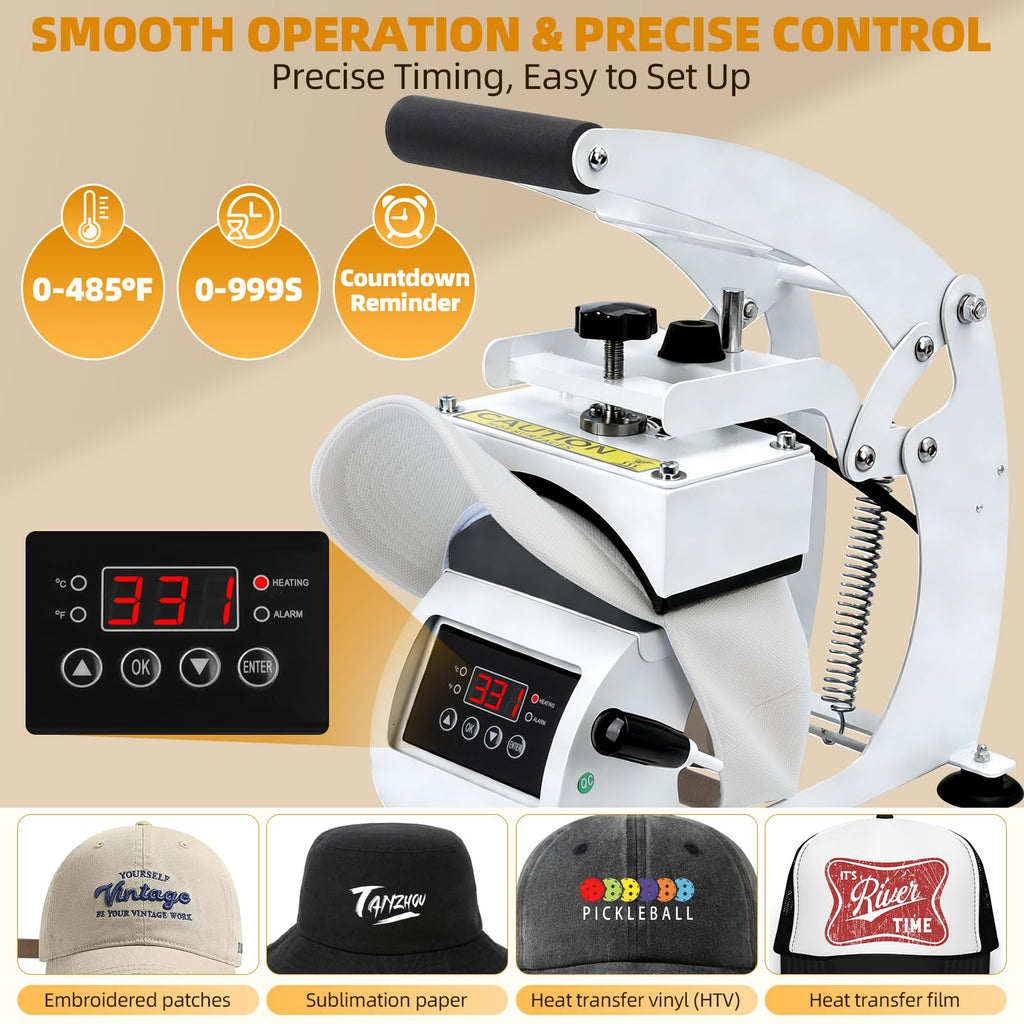 Hat Heat Press Machine with 2 Platens I5463