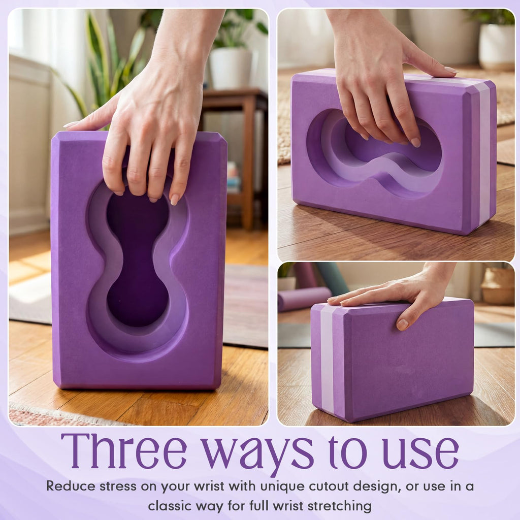 2 Pack Yoga Blocks with Strap W5008