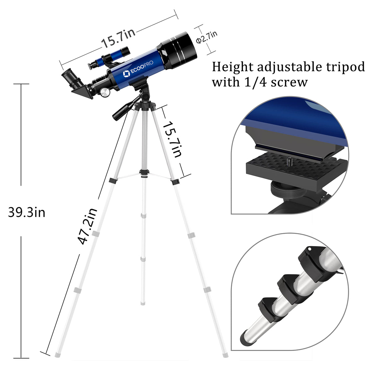 70mm Aperture 360mm Refractor Telescope N966296