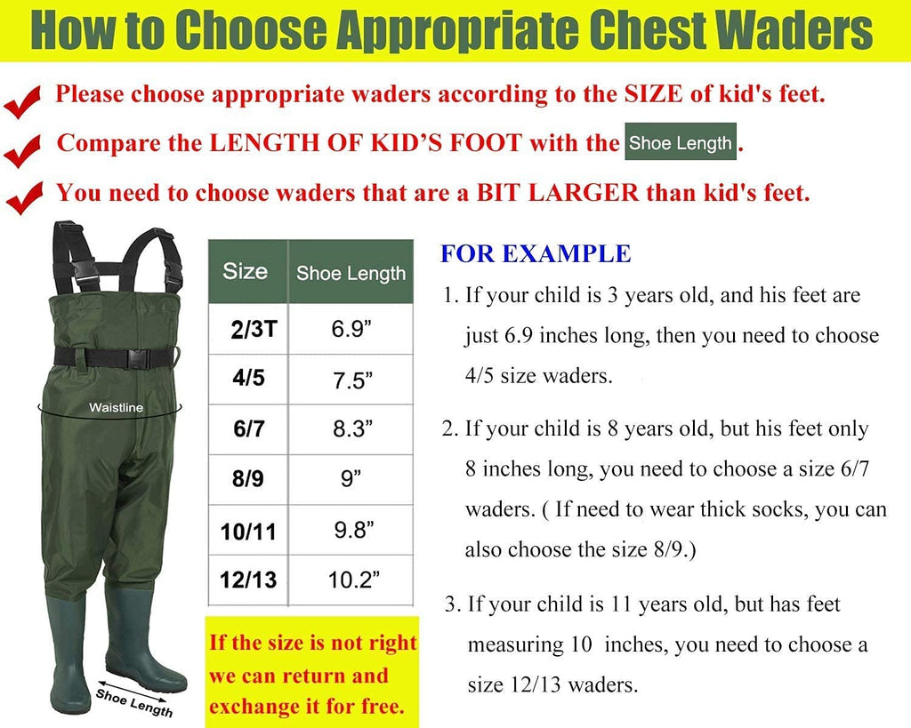 Kids PVC Chest Waders T4199