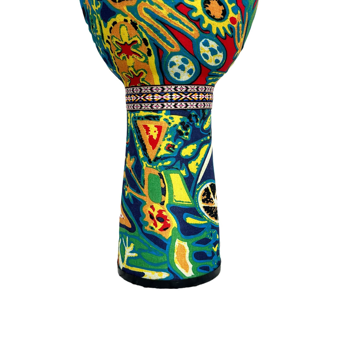 Hand Painted Goat Leather Djembe Drum C53727