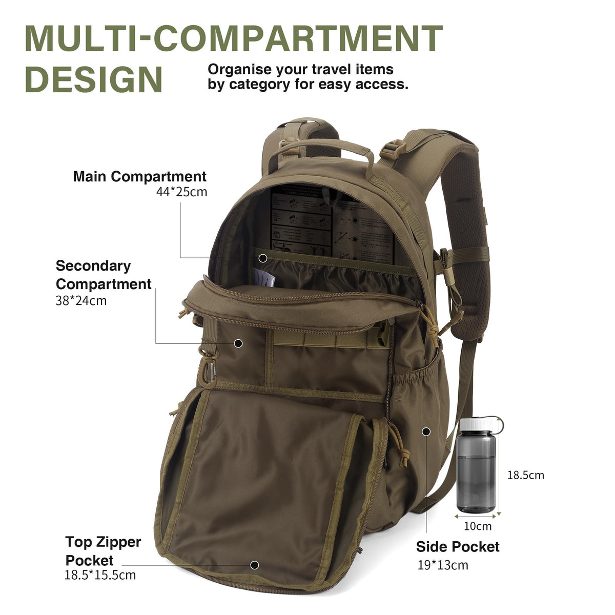 18L Molle Tactical Backpack W507