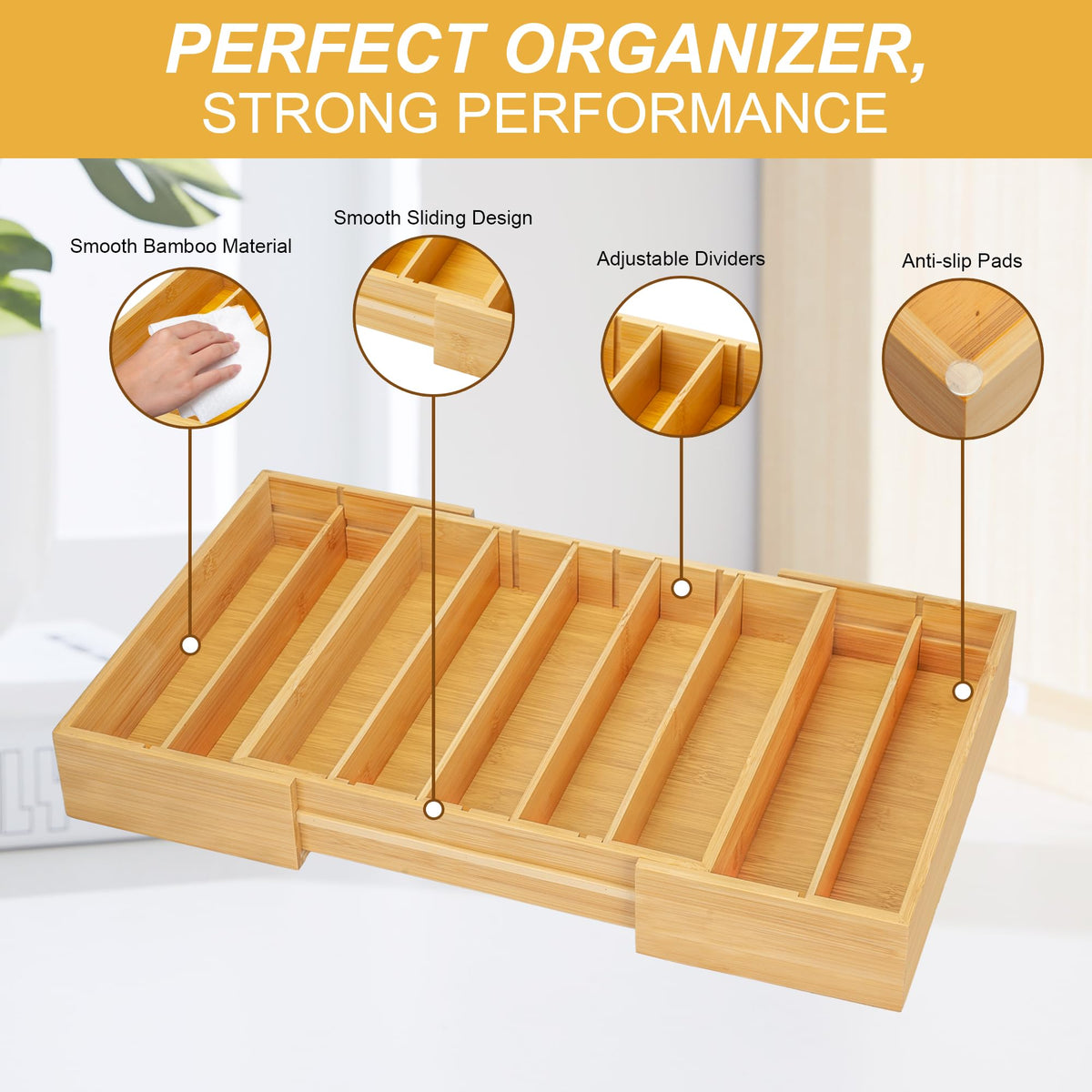 Bamboo Expandable K Cup Holder Y577