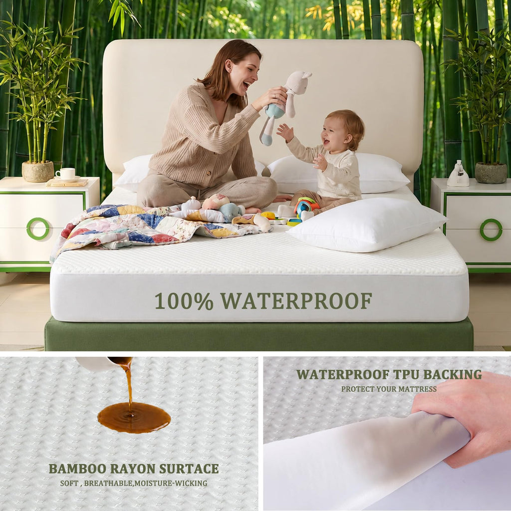 Queen Waterproof Cooling Mattress Protector N822