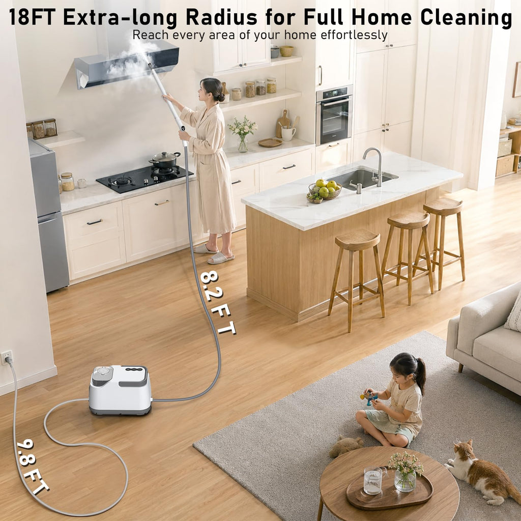 Portable Pressurized Handheld Steam Cleaner B554