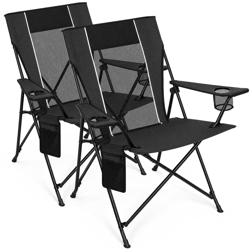 Portable Folding Camping Chair with Cup Holders and Carry Bag P729203