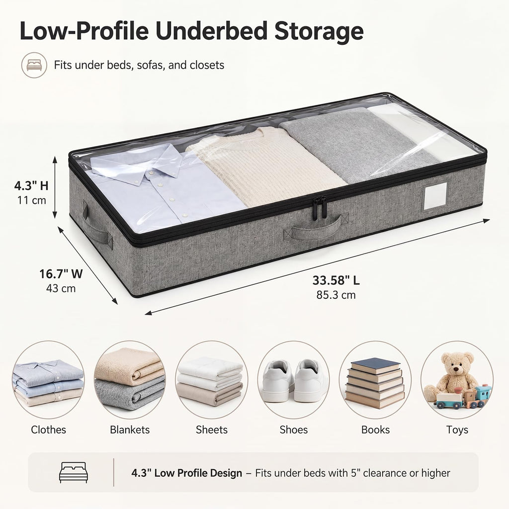 Under Bed Storage Containers 4 Pack U3968