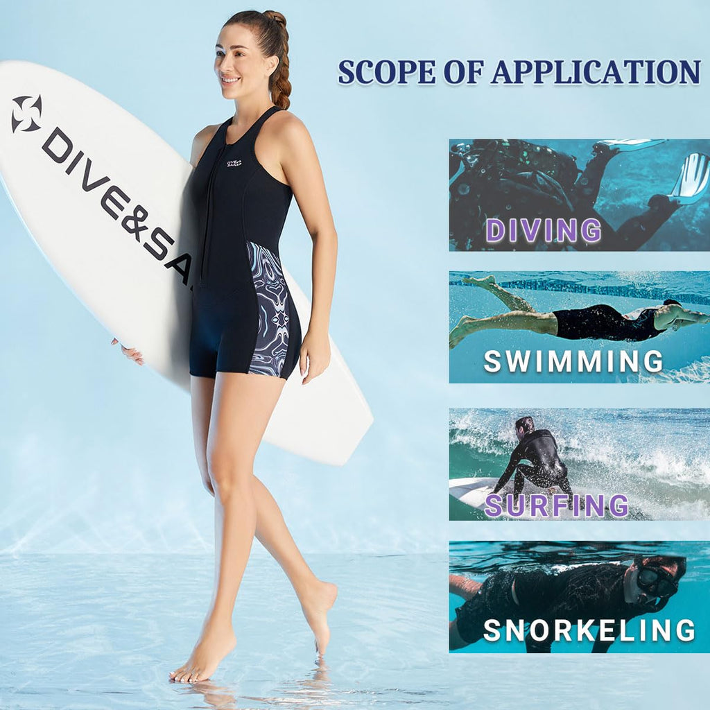 Sleeveless One Piece 2mm Wetsuit O1634