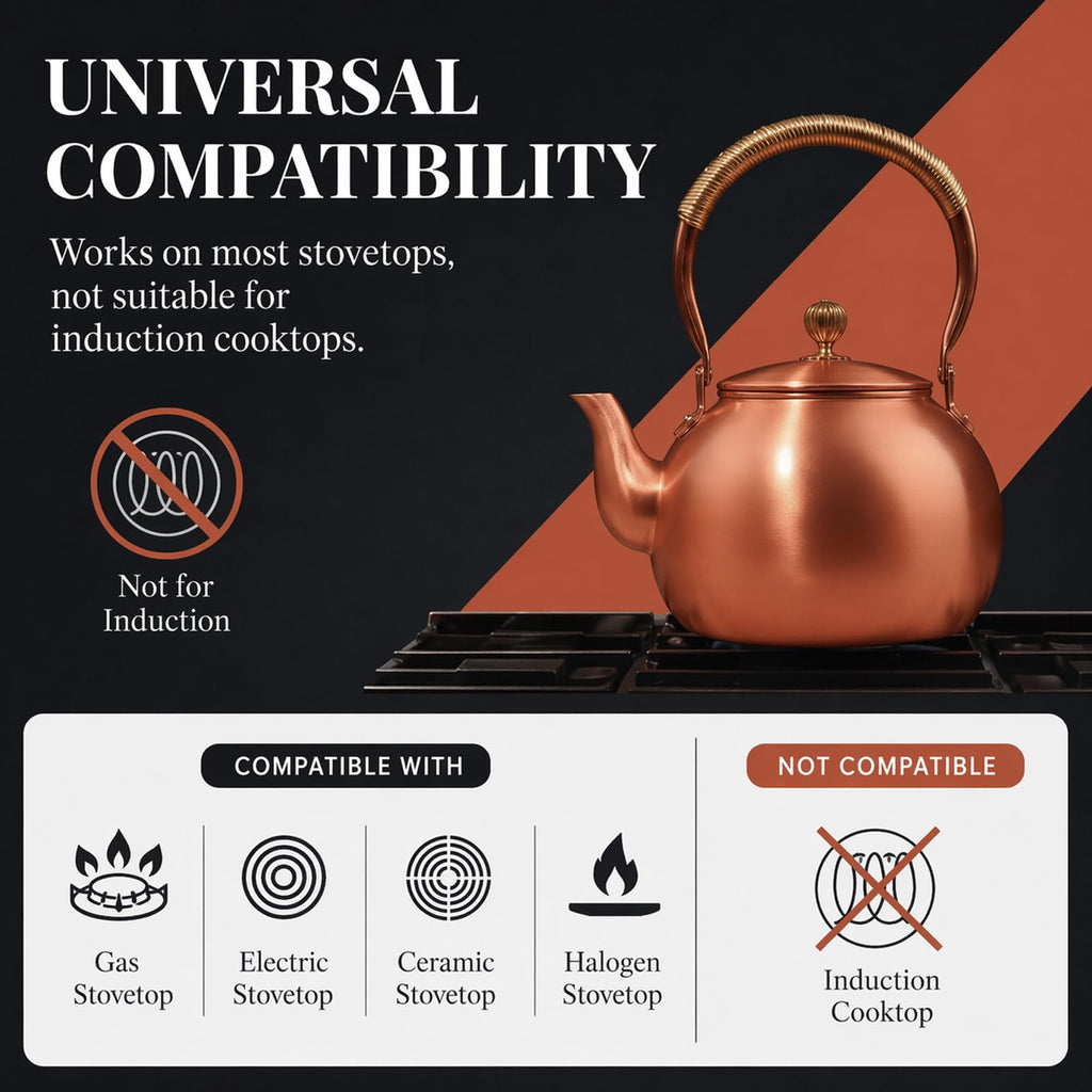 Handmade Copper Tea Kettle 1200ML J863