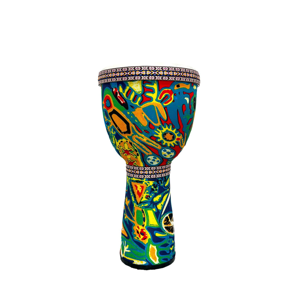 Hand Painted Goat Leather Djembe Drum C53727