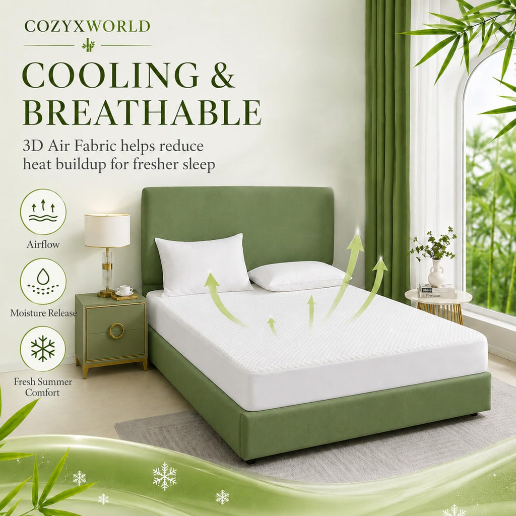Queen Waterproof Cooling Mattress Protector N822
